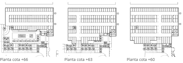 Edificación Itark Urbanización y garajes Errenteria Acceso plantass